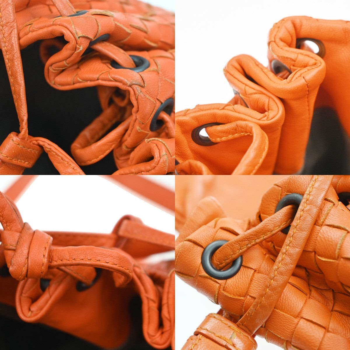 Bottega Veneta Intrecciato Shoulder bag Leather, Orange, Leather, Handbag