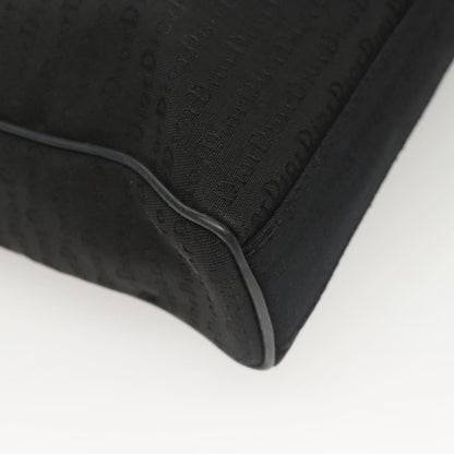 Christian Dior Vintage Zip Shoulder Bag Diorissimo Canvas, BLACK, CANVAS, Shoulder bag