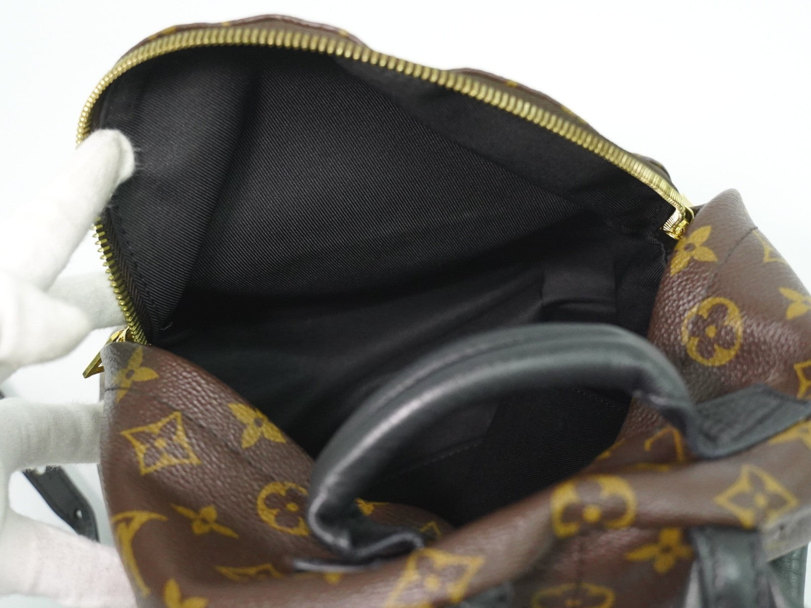 Louis Vuitton Palm Springs Backpack Monogram Canvas, BROWN, CANVAS, Backpack