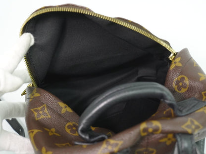 Louis Vuitton Palm Springs Backpack Monogram Canvas, BROWN, CANVAS, Backpack