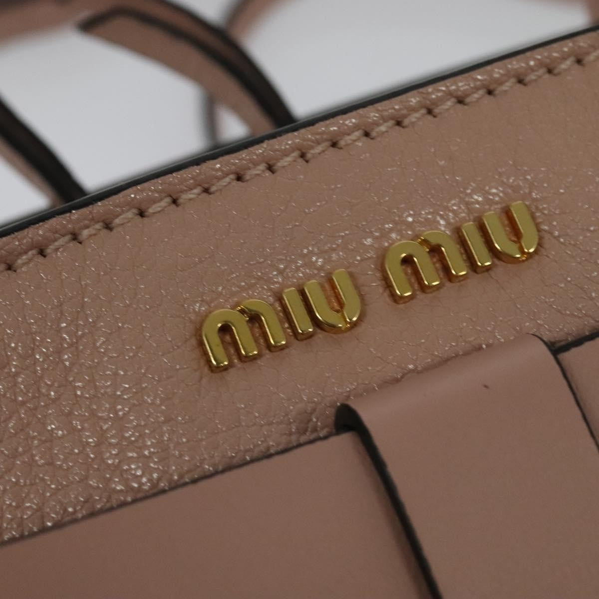 Miu Miu Madras Fiocco Bow Tote Leather, PINK, LEATHER, Tote bag