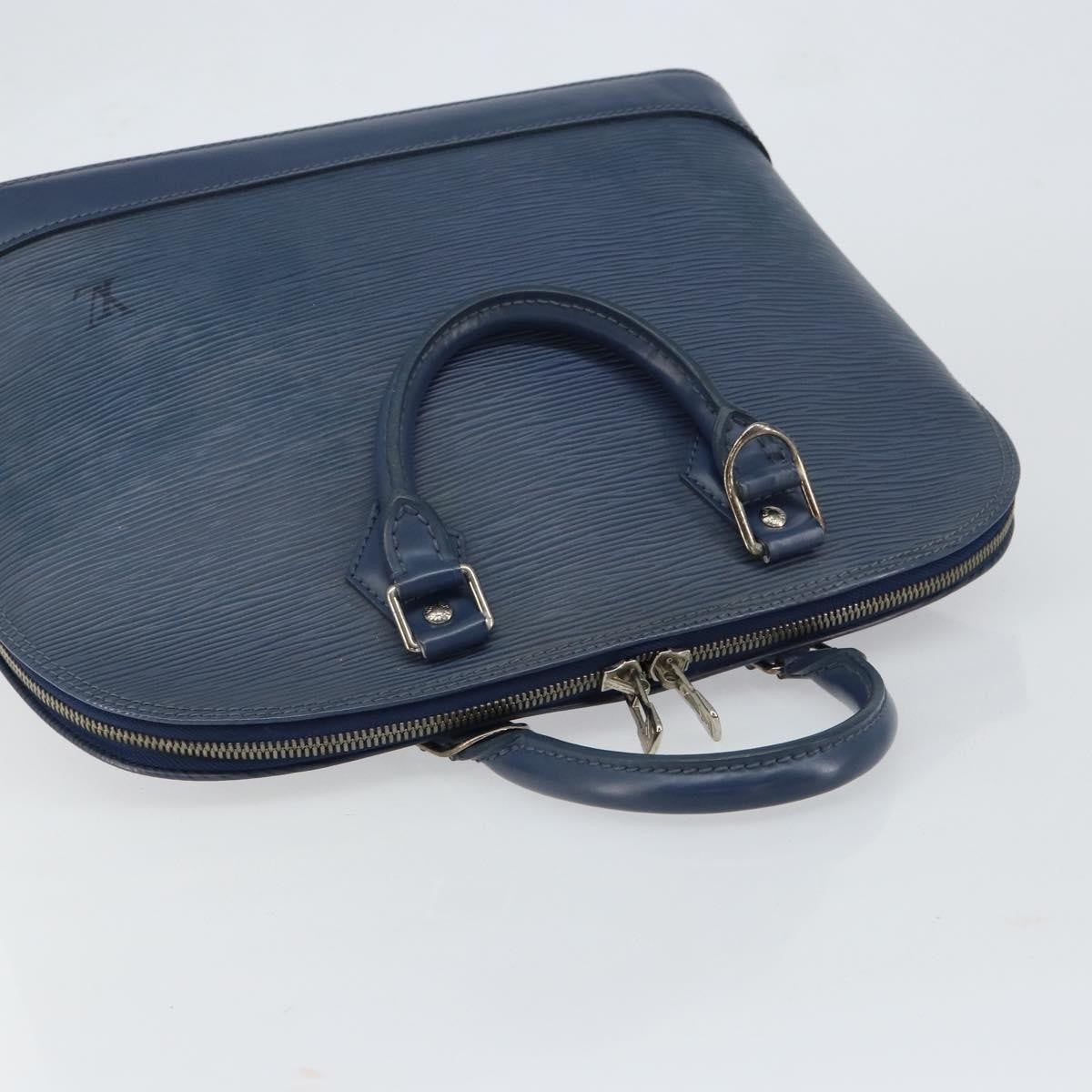Louis Vuitton Alma Handbag Epi Leather, NAVY, LEATHER, Handbag