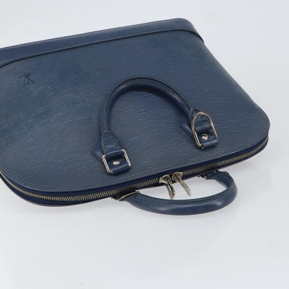 Louis Vuitton Alma Handbag Epi Leather, NAVY, LEATHER, Handbag