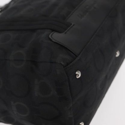 Salvatore Ferragamo Gancini Tote Gancini Canvas, BLACK, CANVAS, Tote bag