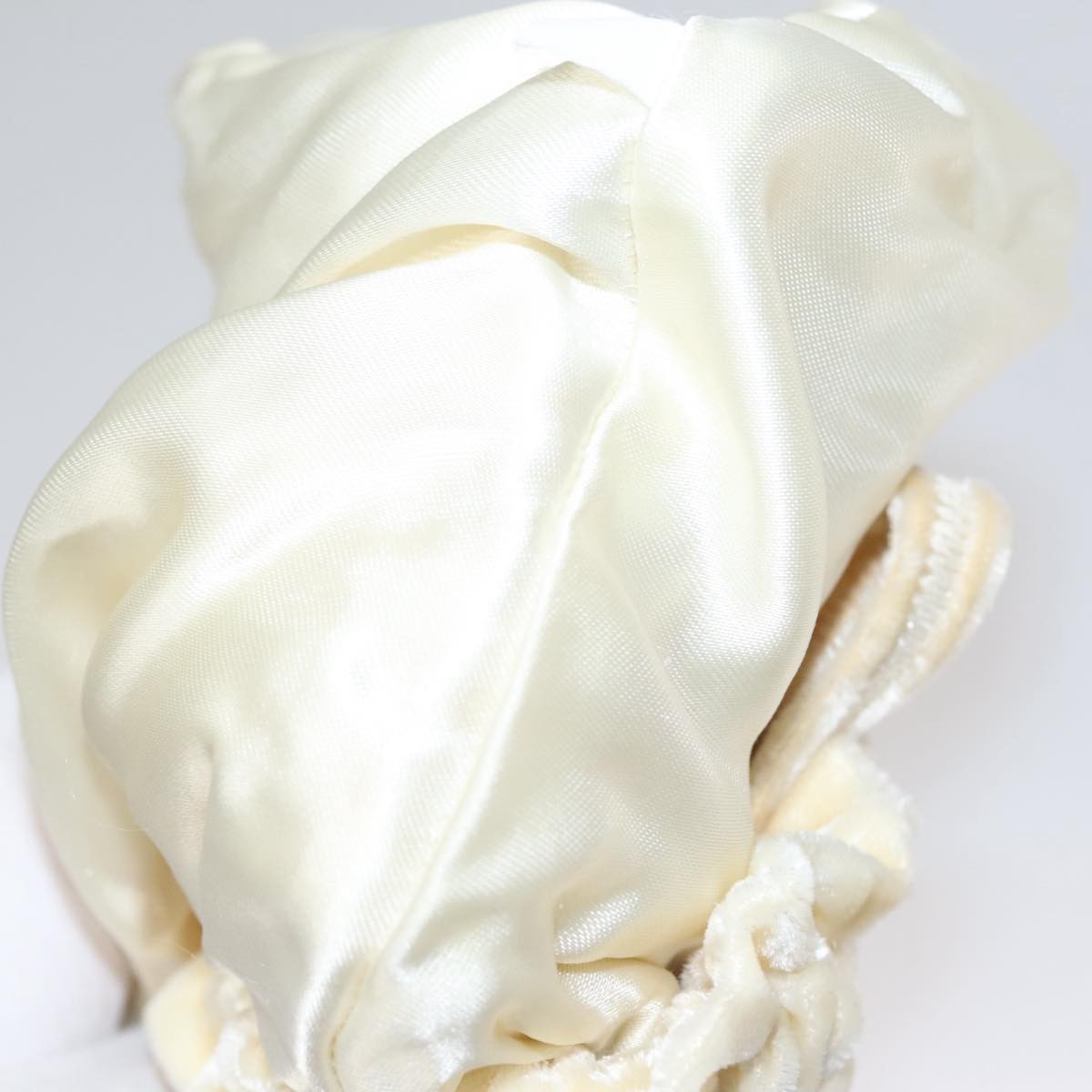 Prada Drawstring Pouch Velvet, BEIGE, VELVET, Clutche & pouche