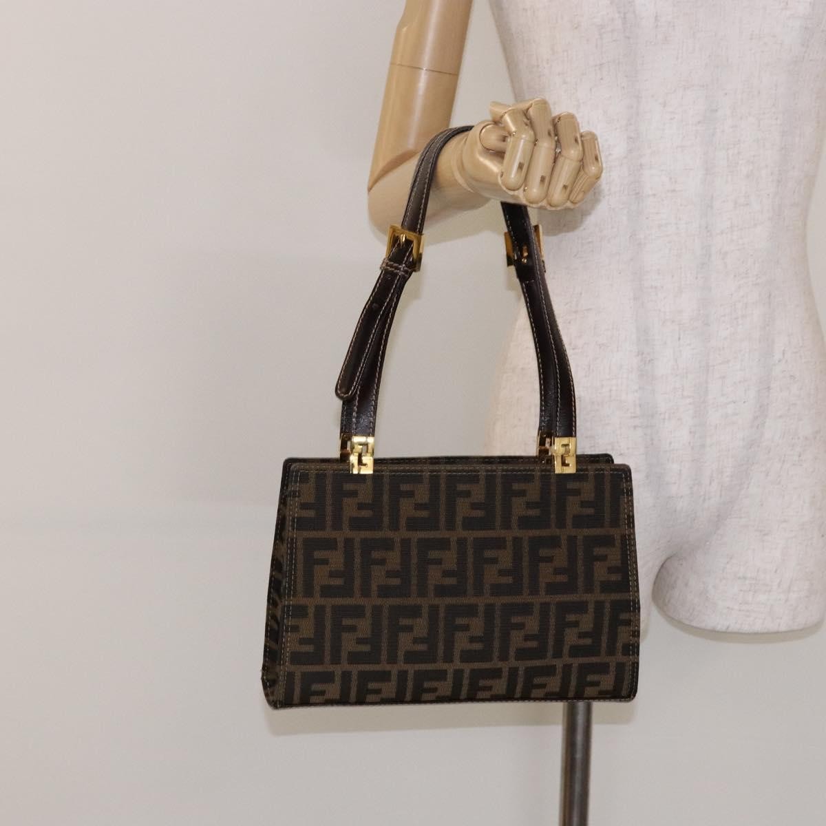 Fendi Vintage Zucca Zucca canvas, BROWN, CANVAS, Handbag