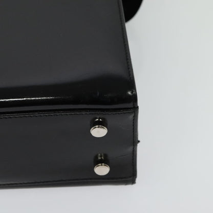 Salvatore Ferragamo Gancini handbag Patent leather, BLACK, PATENT_LEATHER, Handbag