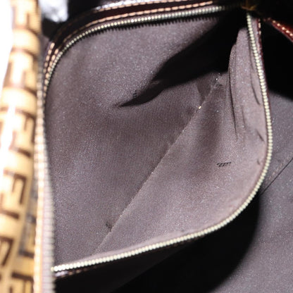 Fendi Zip Tote Canvas, BEIGE, CANVAS, Tote bag