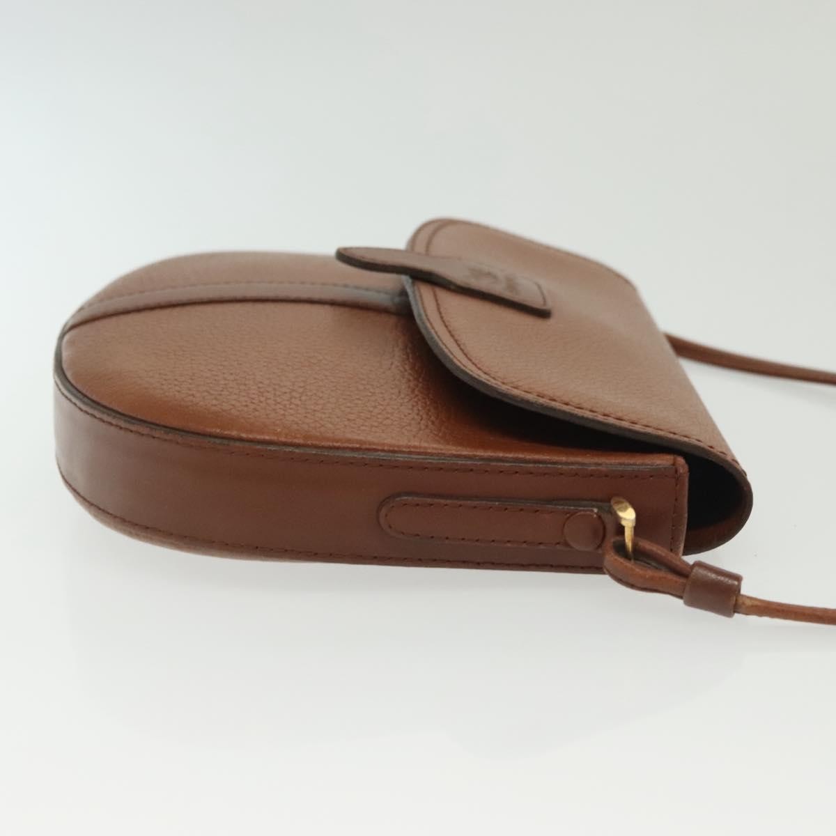Burberry Flap Shoulder Bag Leather, BROWN, LEATHER, Shoulder bag