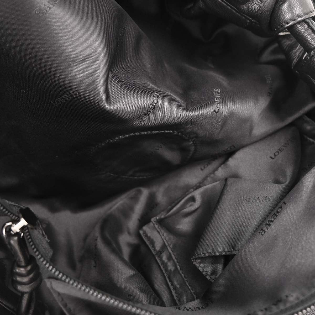 Loewe Anagram Logo Nappa Aire Hand Bag Leather, BLACK, LEATHER, Handbag