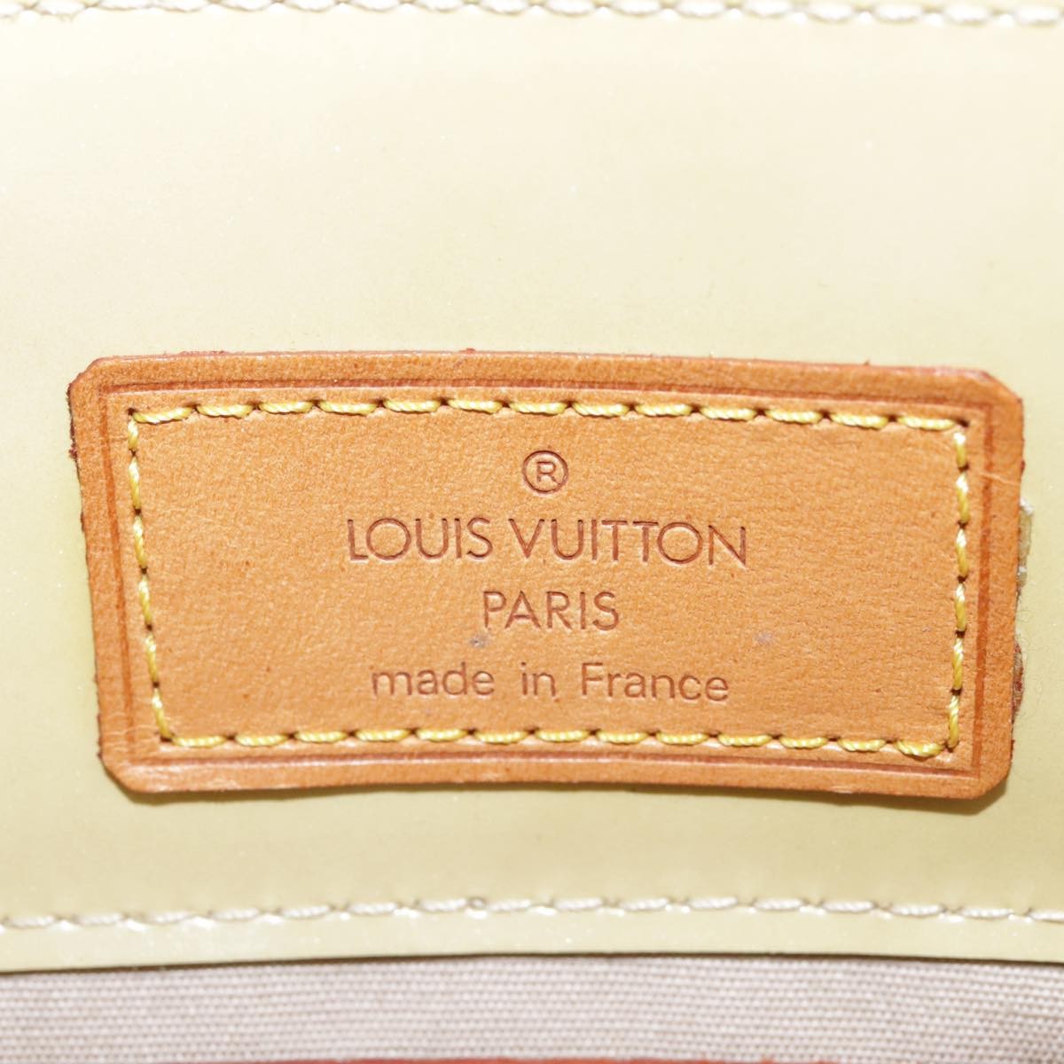 Louis Vuitton Reade Handbag Monogram Vernis, BEIGE, PATENT_LEATHER, Handbag