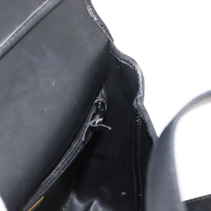 Christian Dior Vintage CD Handbag Leather, BLACK, LEATHER, Handbag