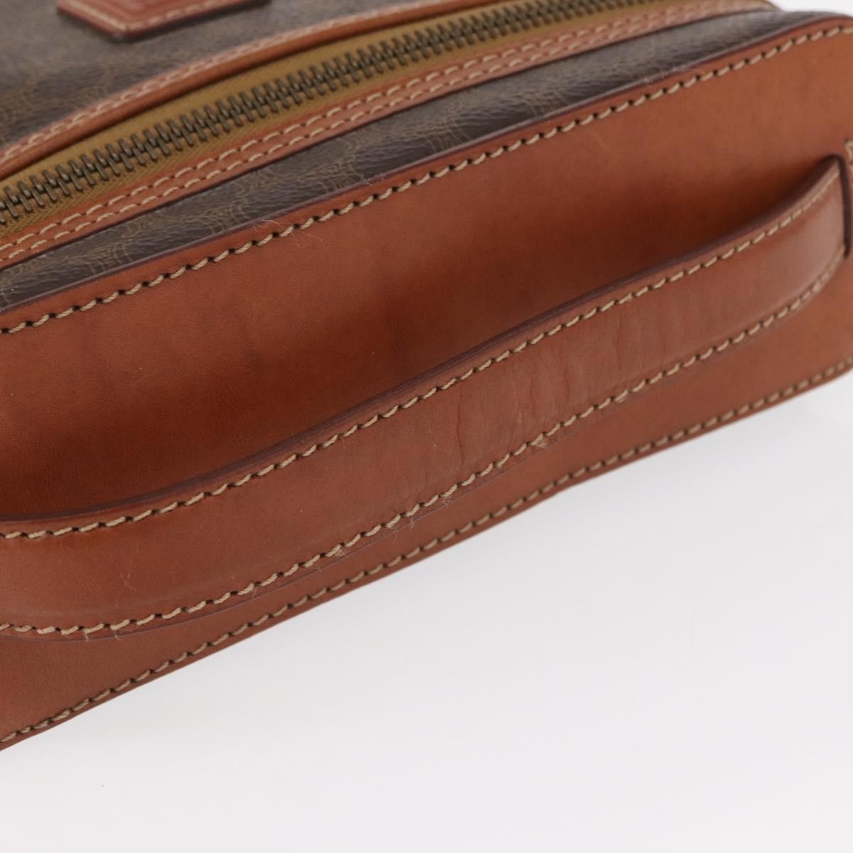 Celine Macadam Vanity Bag Canvas, BROWN, CANVAS, Handbag