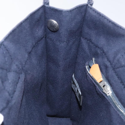 Hermes Fourre Tout Tote Canvas, NAVY, CANVAS, Tote bag