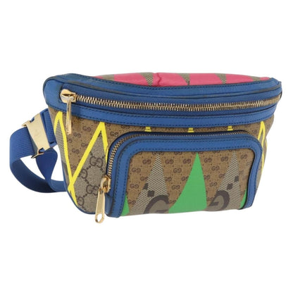 Gucci GG Supreme Belt Bag GG Coated Canvas and Leather, Multicolour, PVC, Crossbody Bag