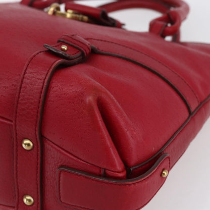 Salvatore Ferragamo Vintage Handbag Leather, RED, LEATHER, Handbag