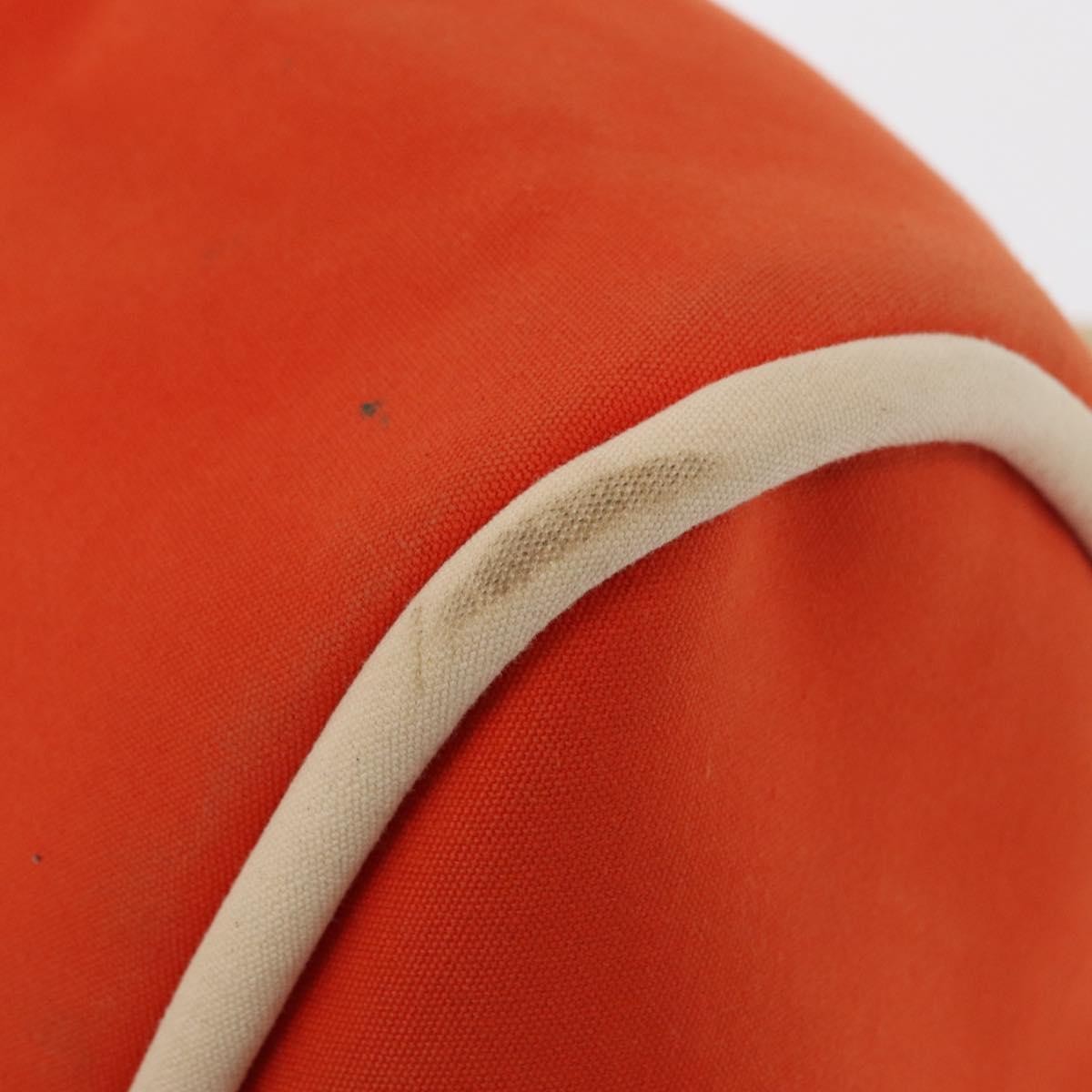 Hermes Lindy de Plage Tote Toile, Orange, Canvas, Tote Bag
