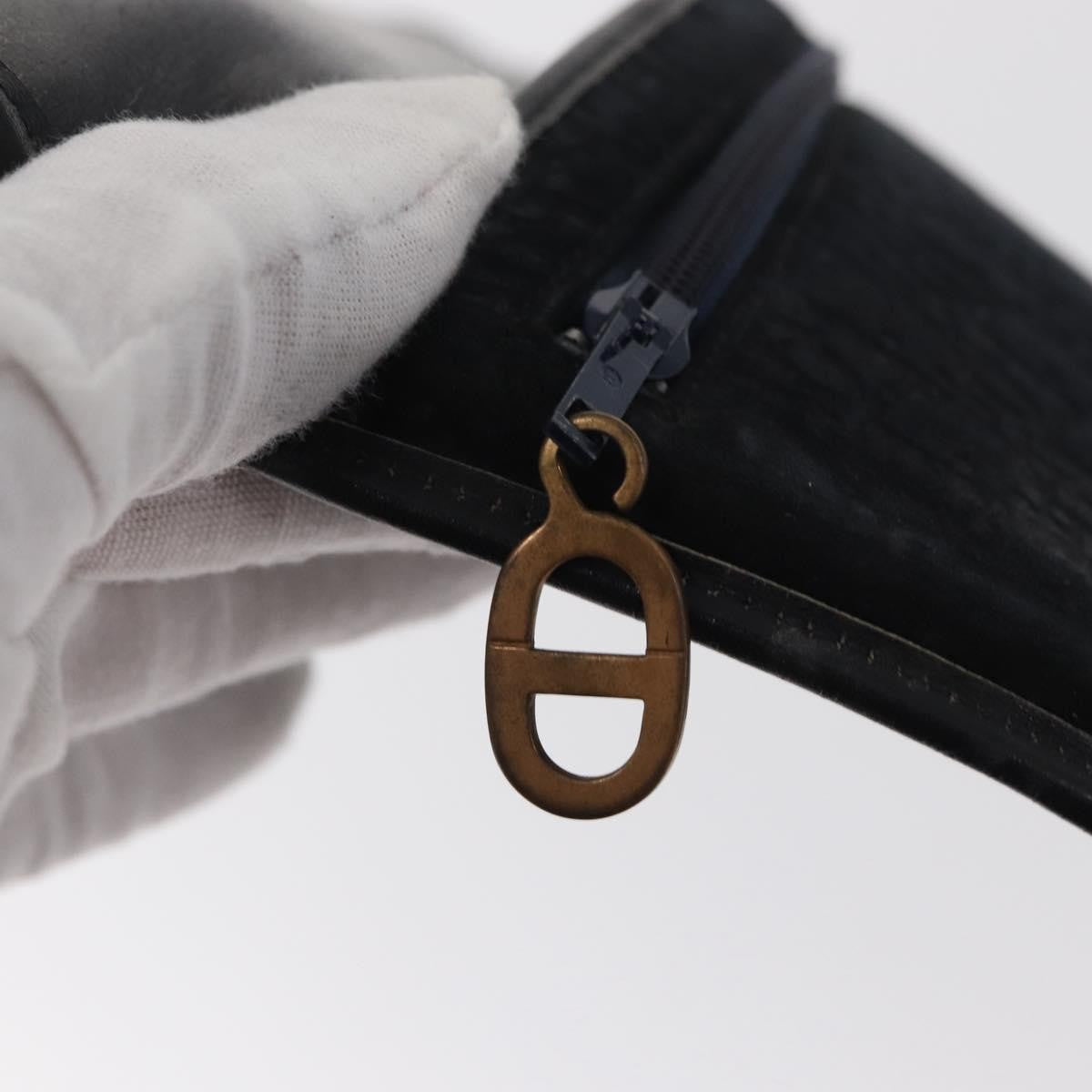 Christian Dior Vintage Trotter Pouch Diorissimo Canvas, BLACK, CANVAS, Clutche & pouche