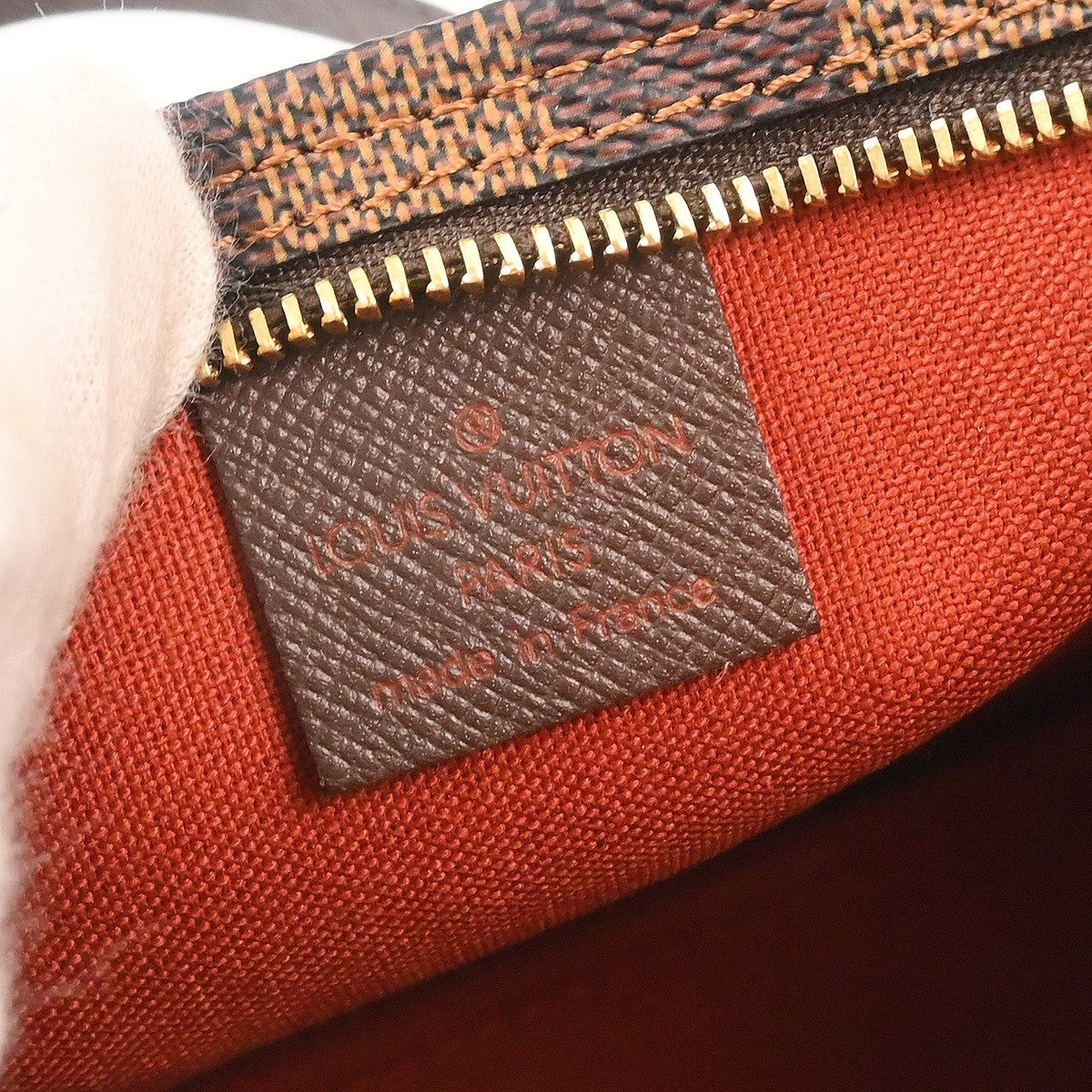 Louis Vuitton Trousse Make Up Bag Damier, Brown, Canvas, Shoulder Bag