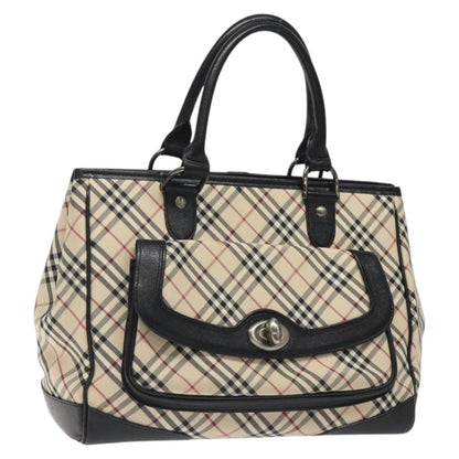 Burberry Nova Check Handbag Nova Check Canvas and leather, BEIGE, CANVAS, Handbag