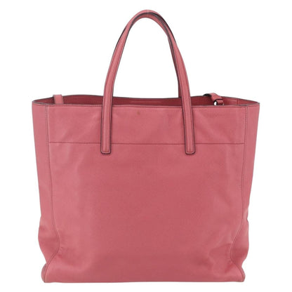 Prada Convertible Soft Shopping Tote Saffiano Leather, PINK, LEATHER, Tote bag