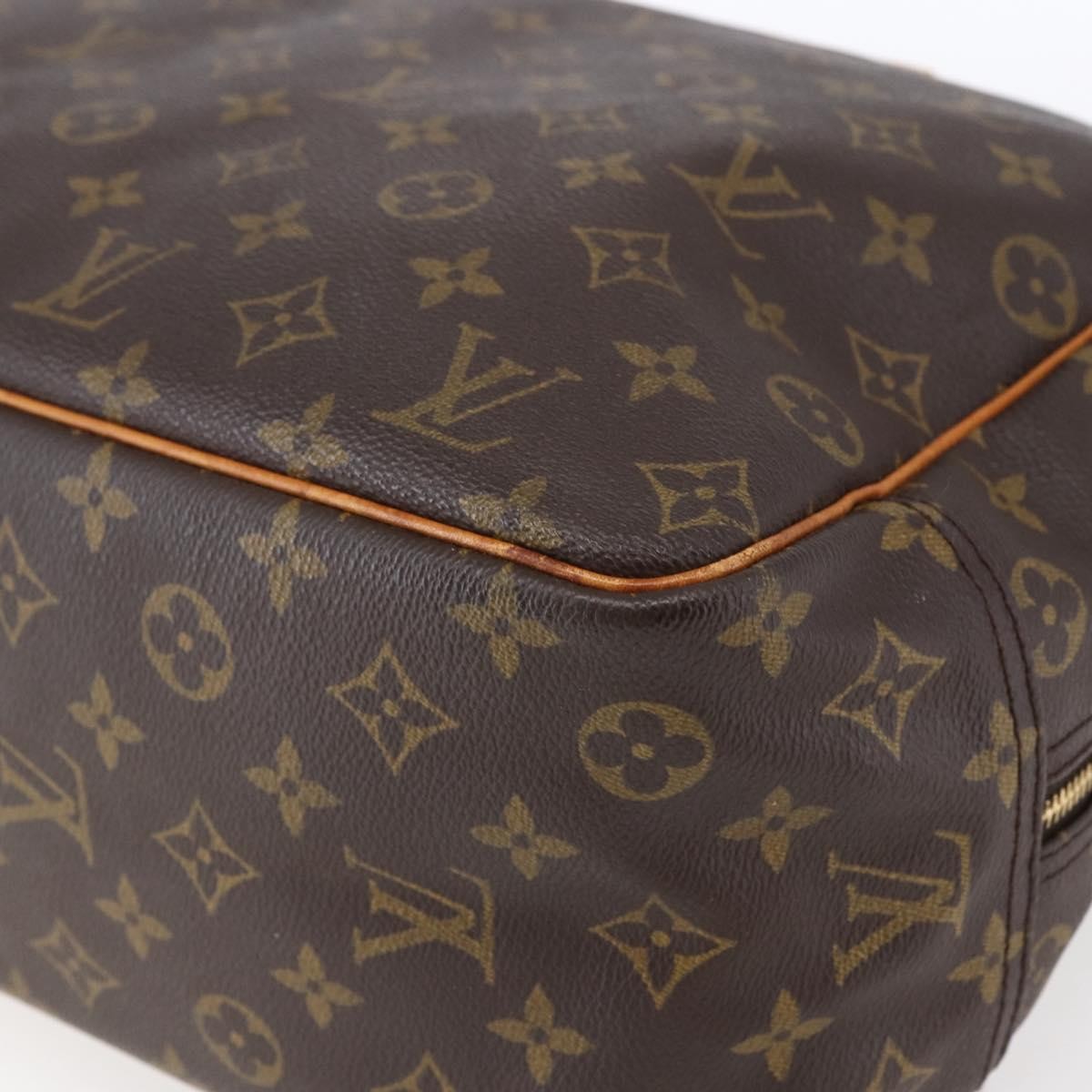Louis Vuitton Deauville Handbag Monogram Canvas, BROWN, CANVAS, Handbag