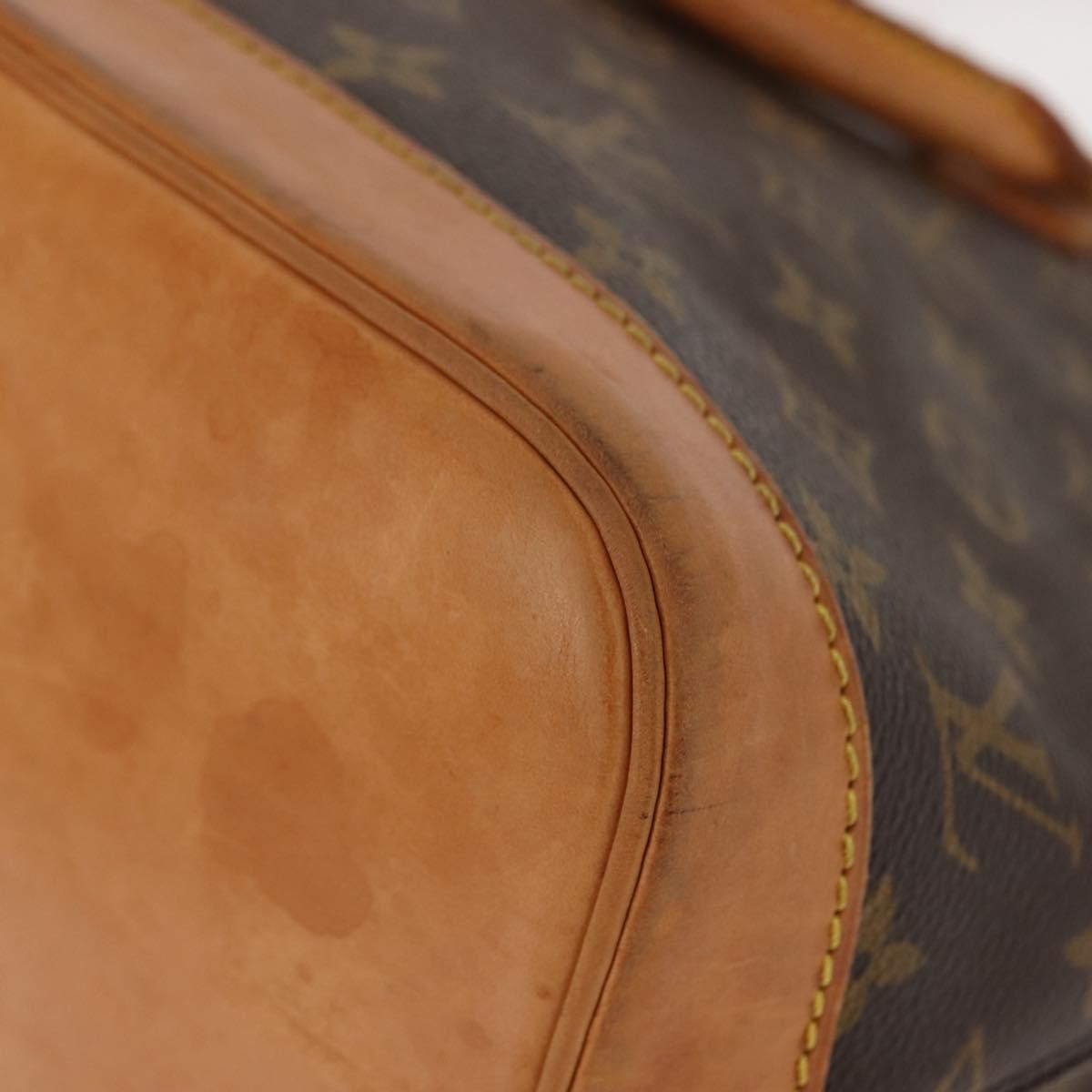 Louis Vuitton Alma Handbag Monogram Canvas, BROWN, CANVAS, Handbag