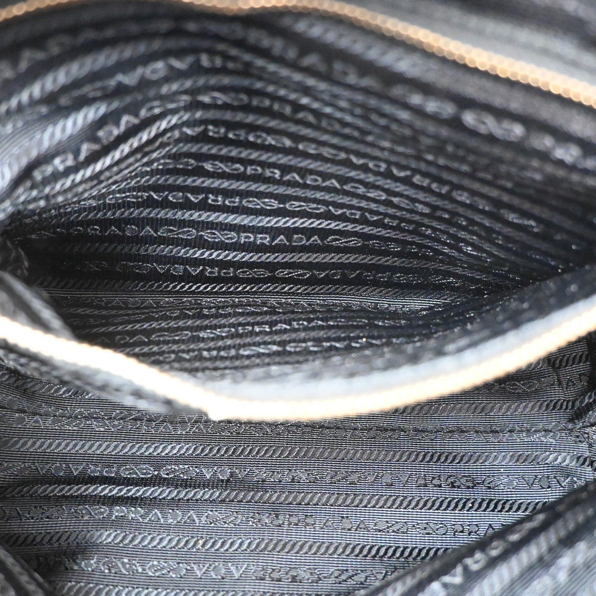 Prada Vintage Handbag Tessuto, Black, Nylon, Handbag