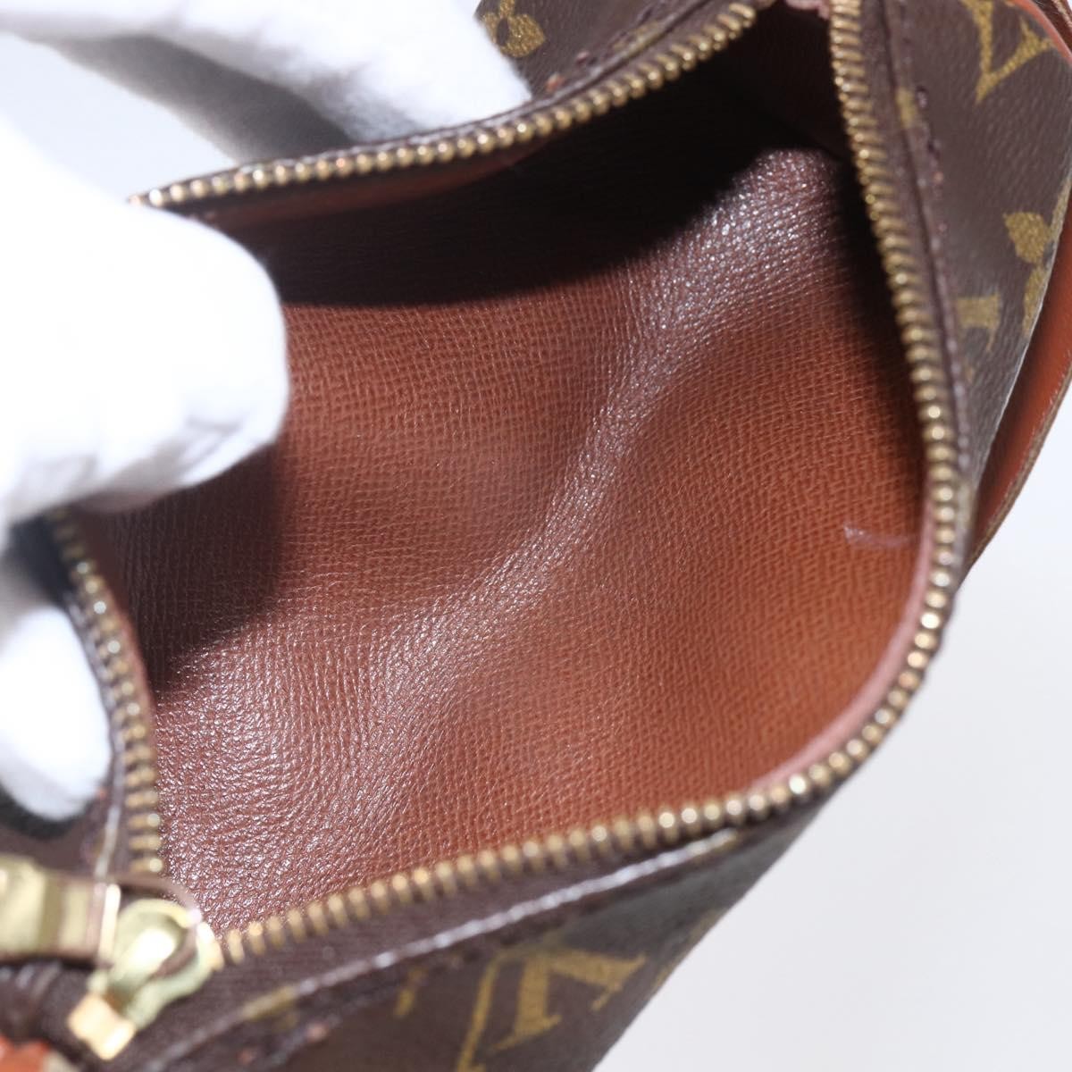 Louis Vuitton Papillon Handbag Monogram Canvas, BROWN, CANVAS, Clutche & pouche