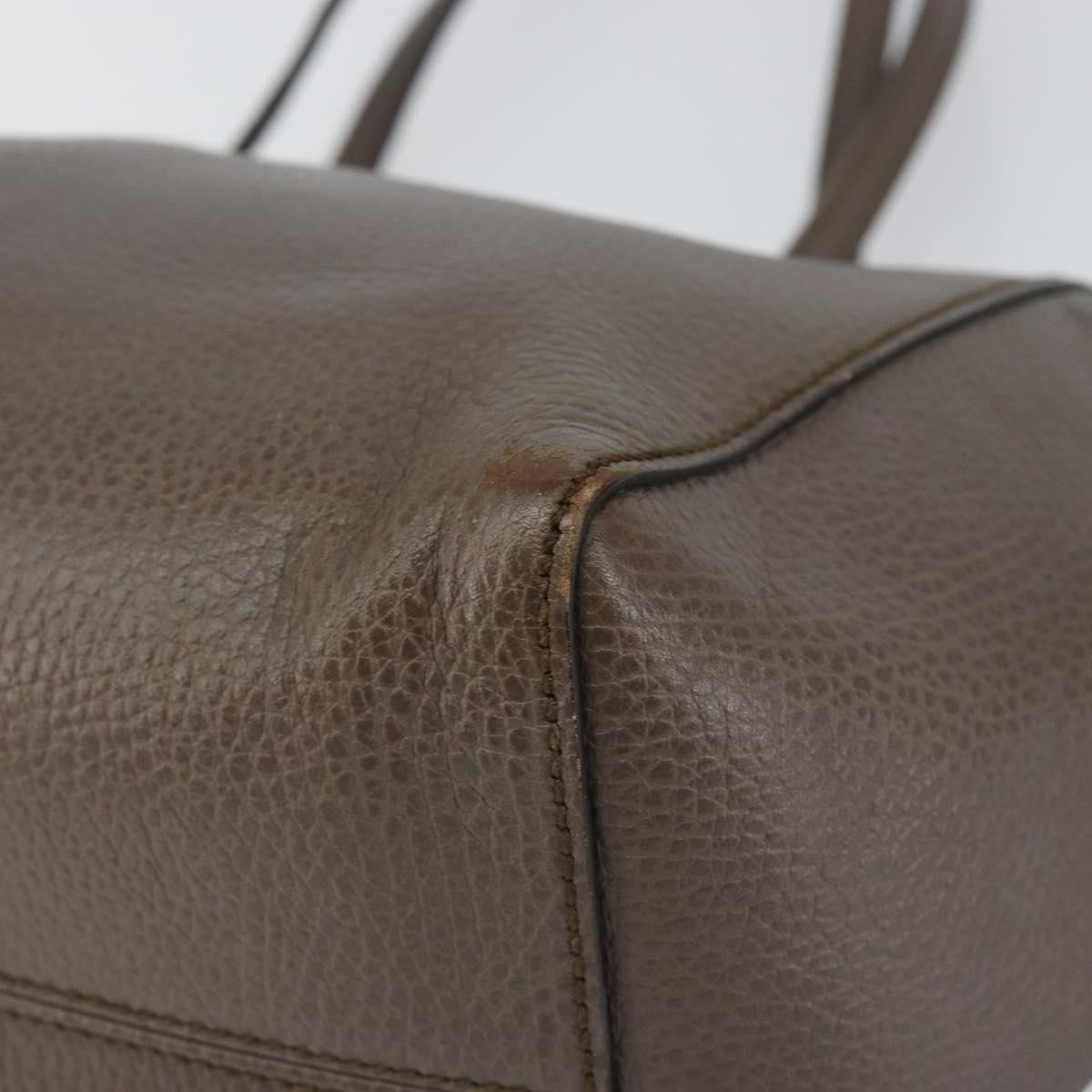 Gucci Swing Tote Leather, GRAY, LEATHER, Tote bag