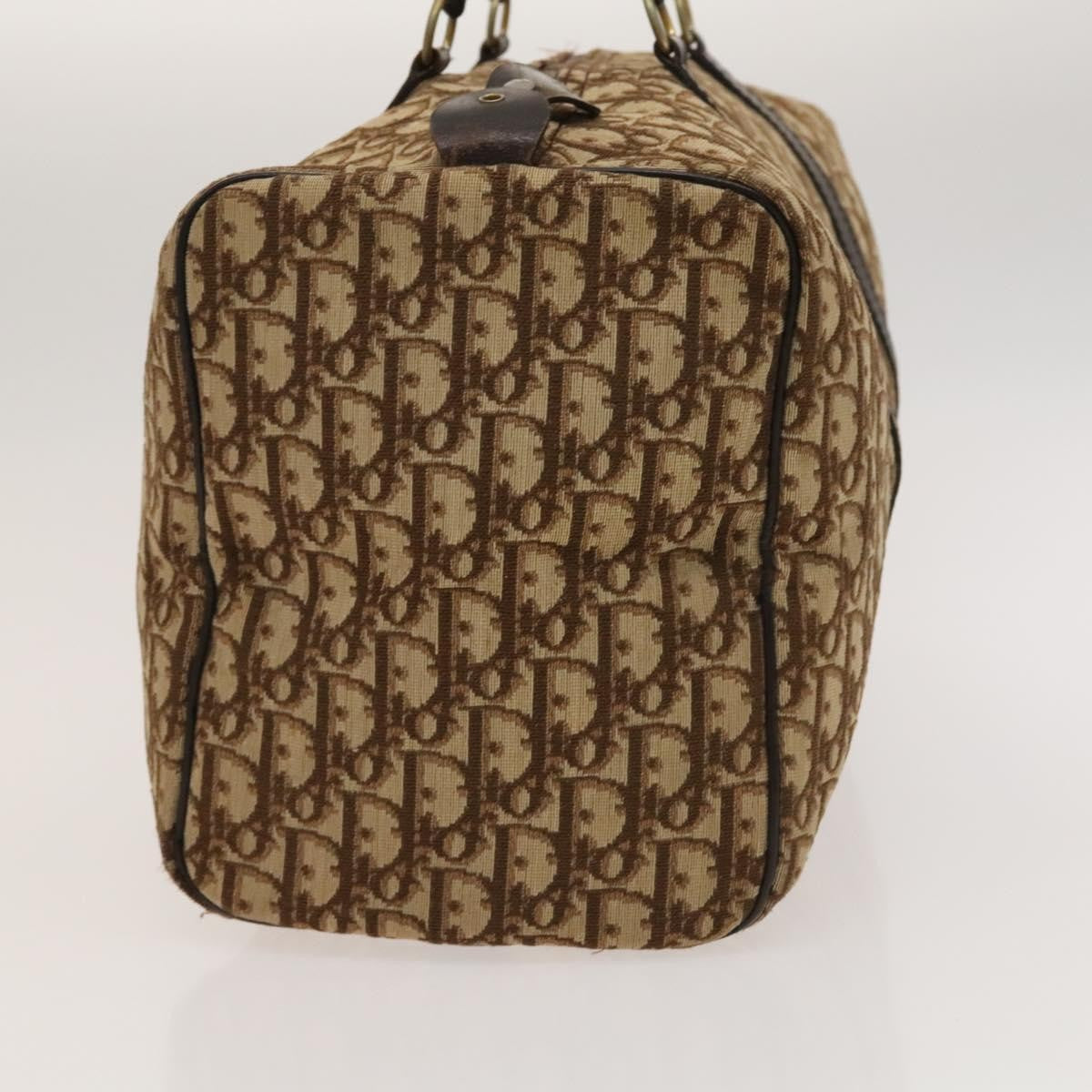 Christian Dior Vintage Trotter Boston Bag Diorissimo Canvas, BROWN, CANVAS, Handbag