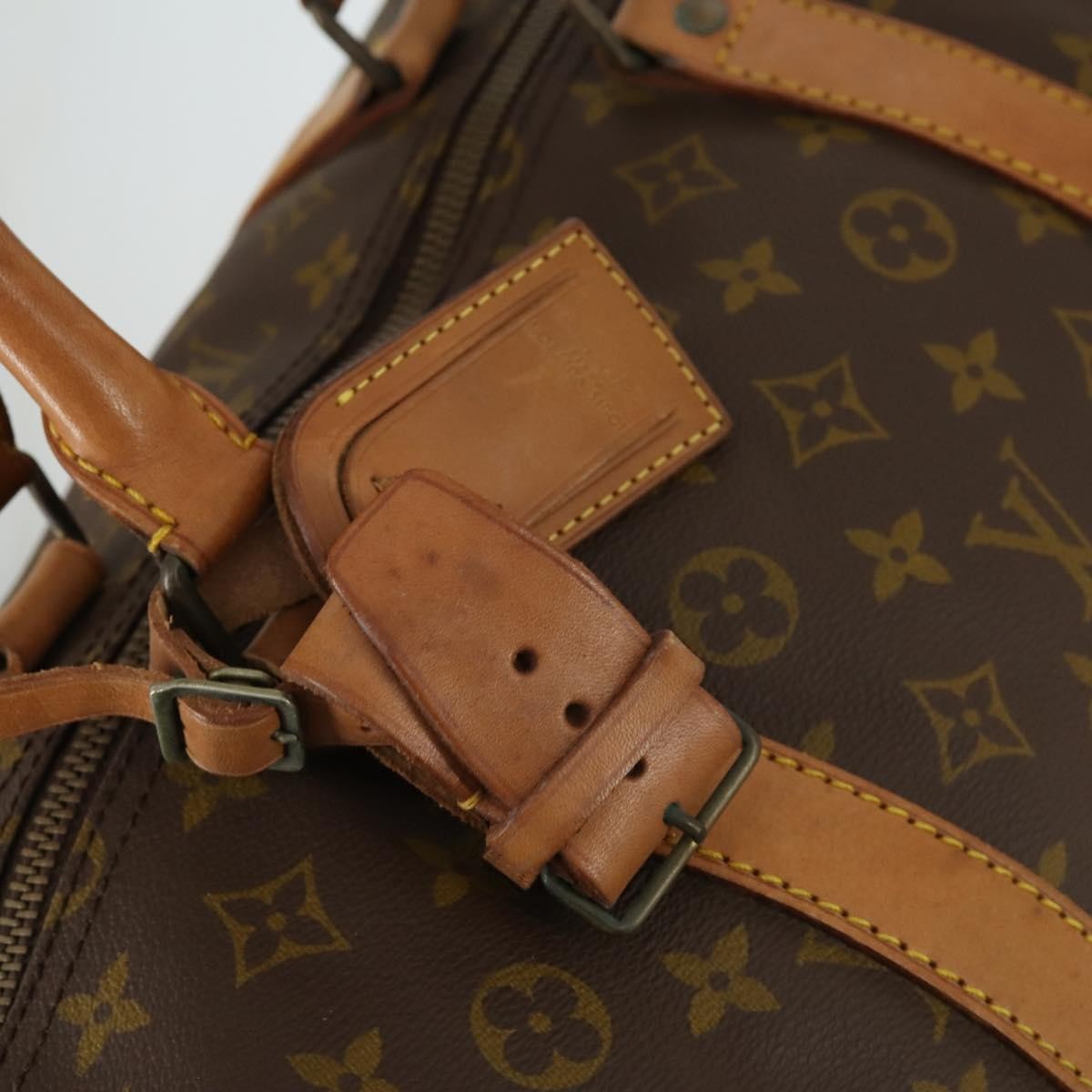 Louis Vuitton Keepall Bag Monogram Canvas, BROWN, CANVAS, Travel bag