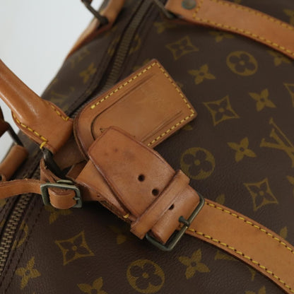 Louis Vuitton Keepall Bag Monogram Canvas, BROWN, CANVAS, Travel bag