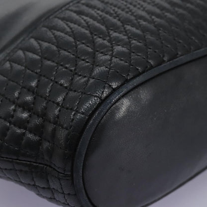 Bally Vintage Handbag Quilted Leather, Black, Leather, Handbag