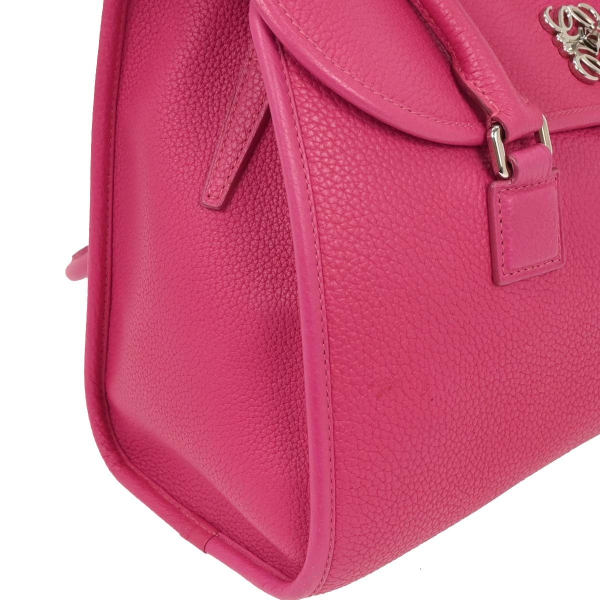 Loewe Vintage Handbag Leather, PINK, LEATHER, Handbag