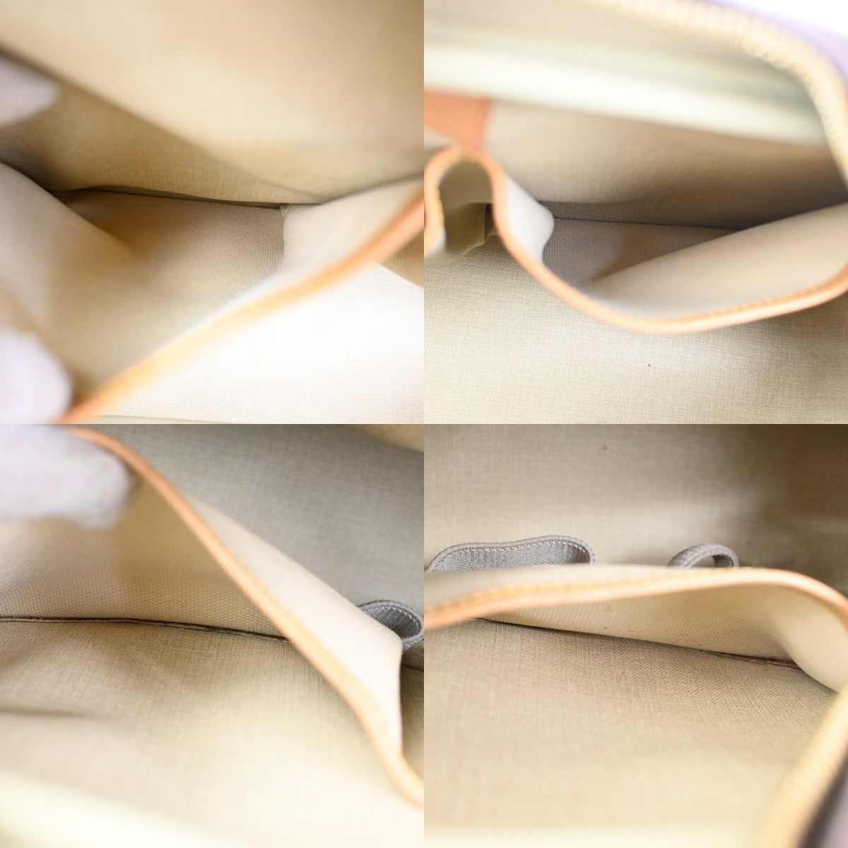 Louis Vuitton Deauville Handbag Monogram Canvas, BROWN, LEATHER, Handbag