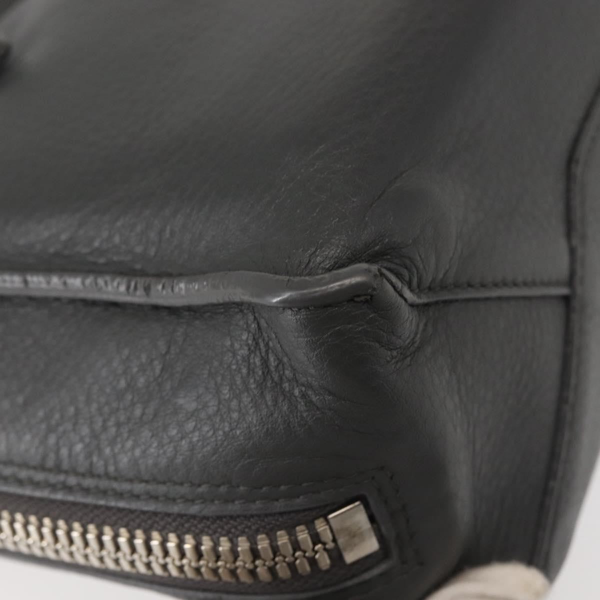 Balenciaga Papier A4 Zip Around Classic Studs Bag Leather, GRAY, LEATHER, Handbag