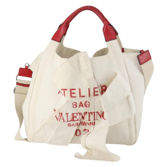 Valentino Garavani Atelier 02 Tote Canvas, WHITE, CANVAS, Tote bag