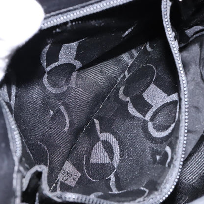 Salvatore Ferragamo Gancini Shoulder Bag Leather, BLACK, LEATHER, Shoulder bag