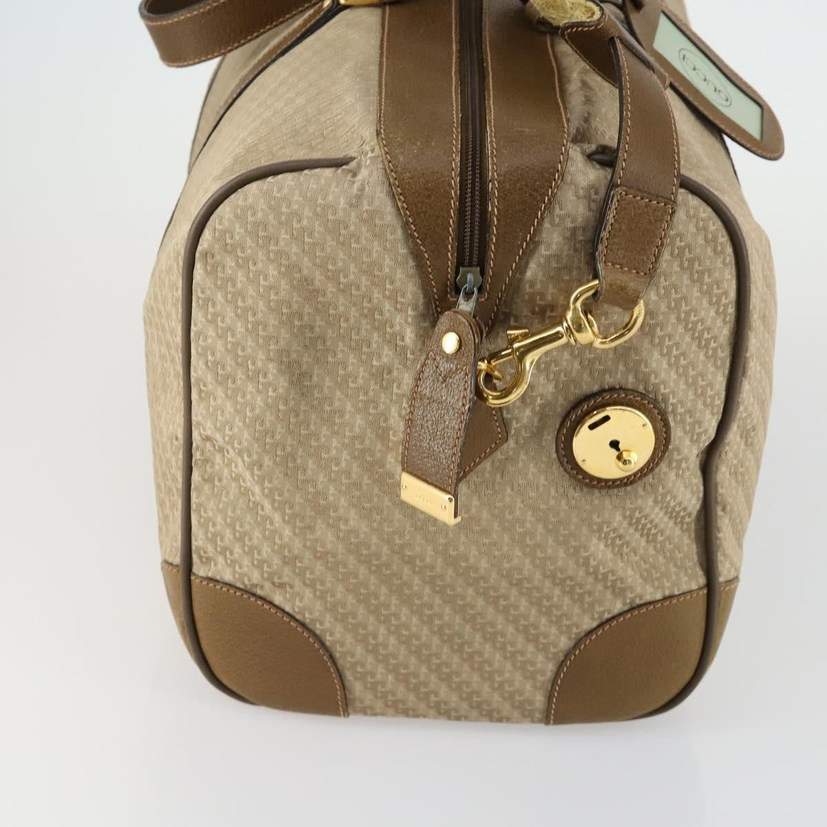 Gucci Vintage Boston Bag Canvas, BEIGE, CANVAS, Travel bag