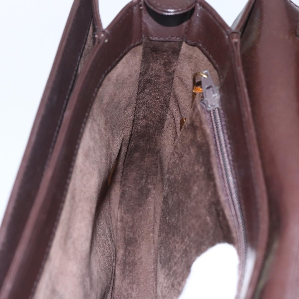 Gucci Vintage Shoulder Bag Leather, BROWN, LEATHER, Shoulder bag