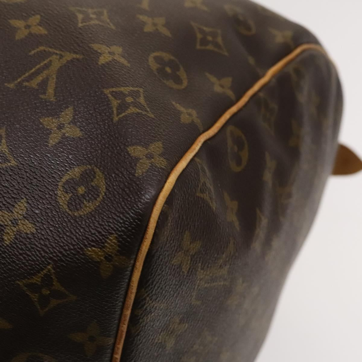 Louis Vuitton Keepall Bag Monogram Canvas, BROWN, CANVAS, Travel bag