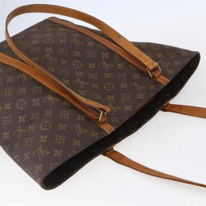 Louis Vuitton Shopping Sac Handbag Monogram Canvas, BROWN, CANVAS, Tote bag