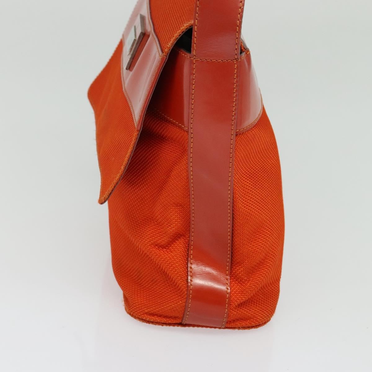 Celine Shoulder Bag Canvas, ORANGE, CANVAS, Shoulder bag