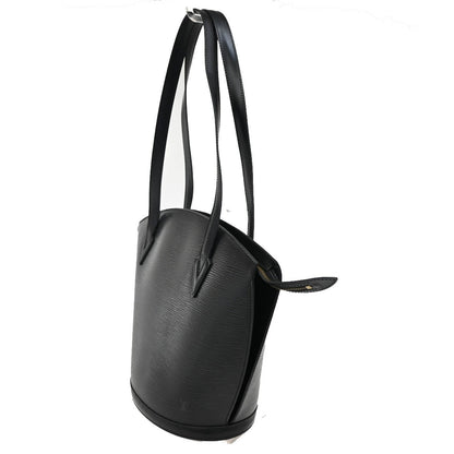 Louis Vuitton Saint Jacques Handbag Epi Leather, BLACK, LEATHER, Shoulder bag