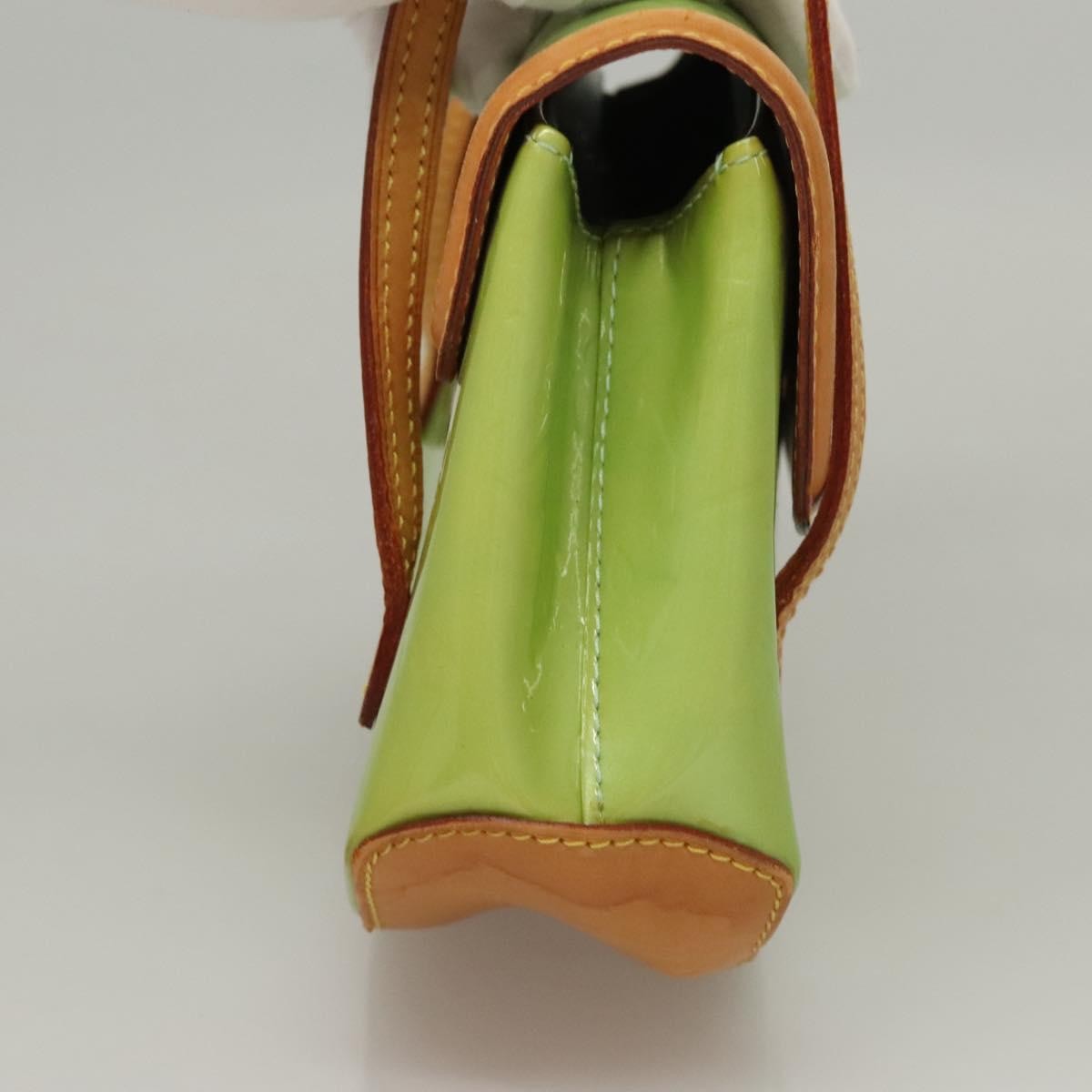 Louis Vuitton Biscayne Bay Handbag Monogram Vernis, GREEN, PATENT_LEATHER, Handbag