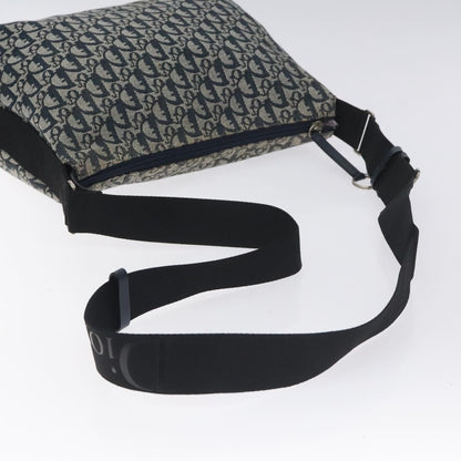 Christian Dior Vintage Trotter Messenger Bag Diorissimo Canvas, NAVY, CANVAS, Crossbody bag