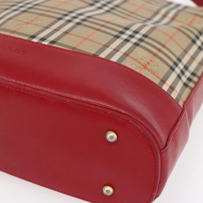 Burberry Nova check Shoulder bag Canvas, BEIGE, CANVAS, Shoulder bag