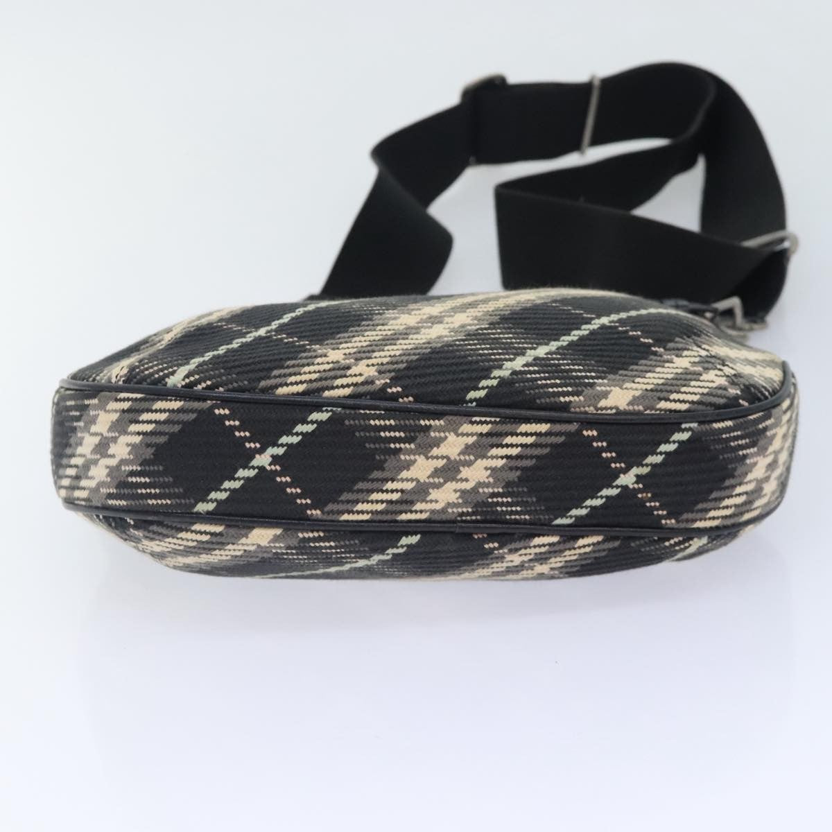 Burberry Nova Check Blue Label Canvas, BLACK, CANVAS, Shoulder bag