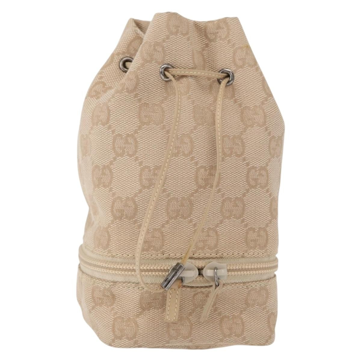 Gucci GG canvas pouch Canvas, BEIGE, CANVAS, Clutche & pouche